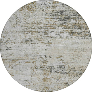Piper Looms Chantille Modern ACN1723 Beige Machine Washable Area Rug Round Main Image