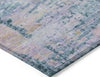 Piper Looms Chantille Modern ACN1723 Blue Machine Washable Area Rug Corner Image