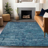 Piper Looms Chantille Modern ACN1723 Denim Machine Washable Area Rug Lifestyle Image Feature