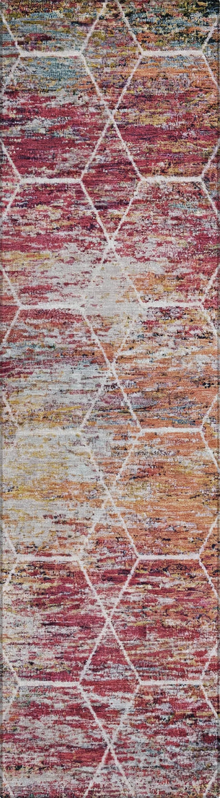 Piper Looms Chantille Geometric ACN1724 Pink Machine Washable Area Rug Runner Main Image