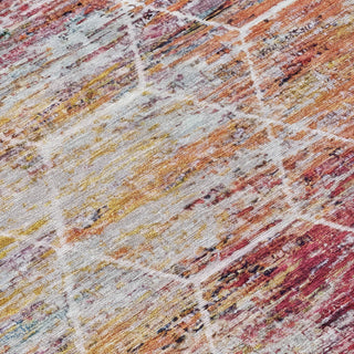 Piper Looms Chantille Geometric ACN1724 Pink Machine Washable Area Rug Swatch Image