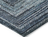 Piper Looms Chantille Geometric ACN1725 Blue Machine Washable Area Rug Corner Image