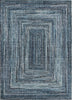 Piper Looms Chantille Geometric ACN1725 Blue Machine Washable Area Rug main image