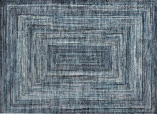 Piper Looms Chantille Geometric ACN1725 Blue Machine Washable Area Rug Scatter Main Image