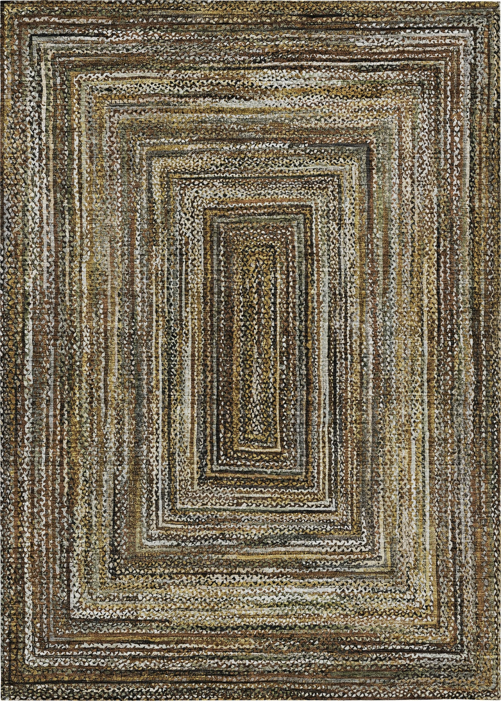 Piper Looms Chantille Geometric ACN1725 Brown Machine Washable Area Rug ...