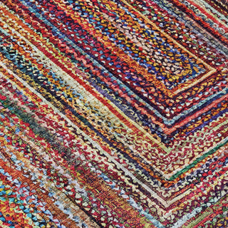 Piper Looms Chantille Geometric ACN1725 Paprika Machine Washable Area Rug Swatch Image