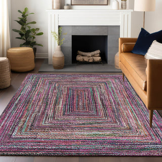 Piper Looms Chantille Geometric ACN1725 Pink Machine Washable Area Rug Lifestyle Image Feature