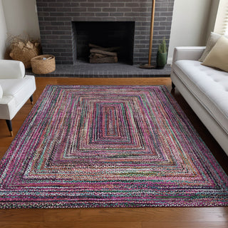 Piper Looms Chantille Geometric ACN1725 Pink Machine Washable Area Rug Lifestyle Image Feature