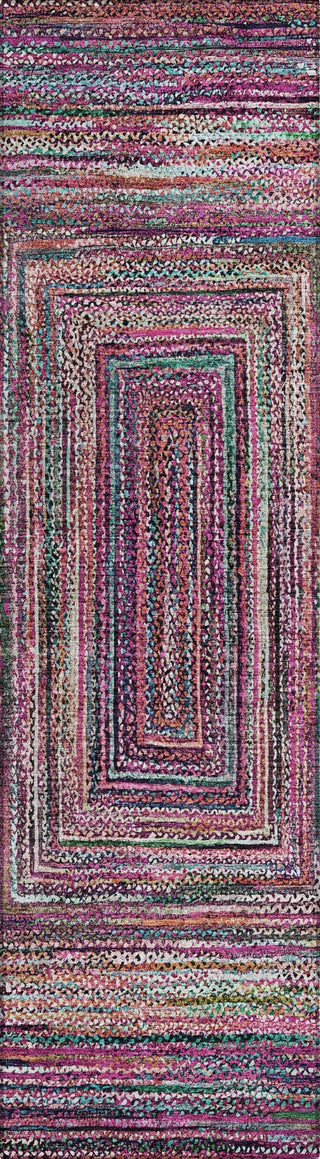 Piper Looms Chantille Geometric ACN1725 Pink Machine Washable Area Rug Runner Main Image