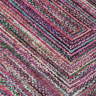 Piper Looms Chantille Geometric ACN1725 Pink Machine Washable Area Rug Swatch Image