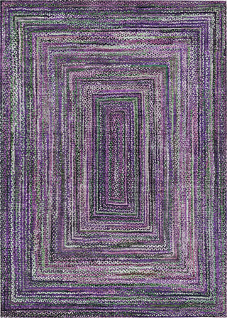 Piper Looms Chantille Geometric ACN1725 Purple Machine Washable Area Rug main image