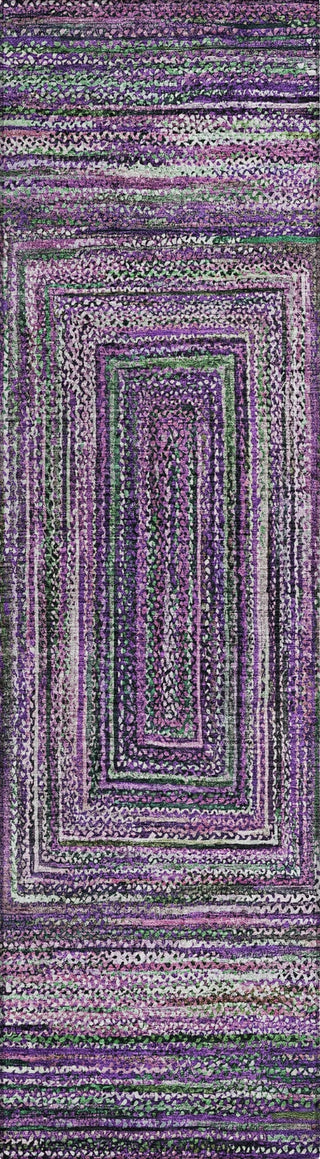 Piper Looms Chantille Geometric ACN1725 Purple Machine Washable Area Rug Runner Main Image