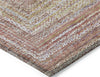 Piper Looms Chantille Geometric ACN1726 Paprika Machine Washable Area Rug Corner Image