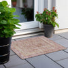 Piper Looms Chantille Geometric ACN1726 Paprika Machine Washable Area Rug Scatter Outdoor Lifestyle Image Feature