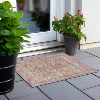 Piper Looms Chantille Geometric ACN1726 Paprika Machine Washable Area Rug Scatter Outdoor Lifestyle Image Feature