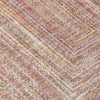 Piper Looms Chantille Geometric ACN1726 Paprika Machine Washable Area Rug Swatch Image
