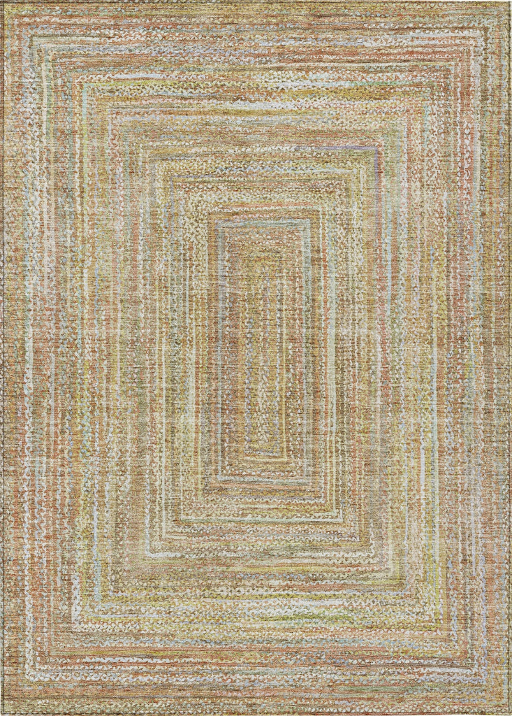 Piper Looms Chantille Geometric ACN1726 Tan Machine Washable Area Rug main image