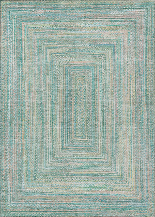 Piper Looms Chantille Geometric ACN1726 Teal Machine Washable Area Rug main image