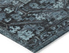 Piper Looms Chantille Global ACN1727 Blue Machine Washable Area Rug Corner Image