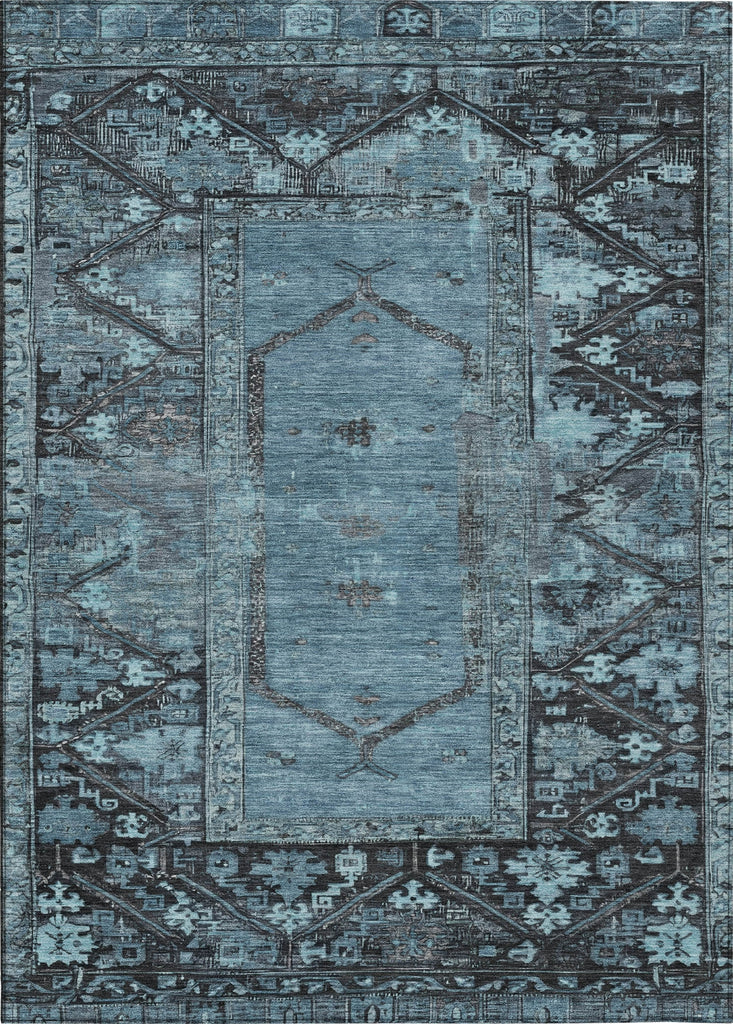 Piper Looms Chantille Global ACN1727 Blue Machine Washable Area Rug main image
