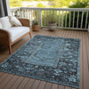 Piper Looms Chantille Global ACN1727 Blue Machine Washable Area Rug Outdoor Lifestyle Image Feature
