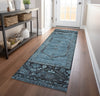 Piper Looms Chantille Global ACN1727 Blue Machine Washable Area Rug Runner Lifestyle Image Feature