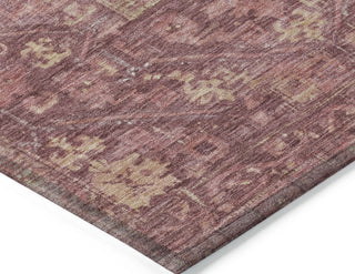 Piper Looms Chantille Global ACN1727 Blush Machine Washable Area Rug Corner Image