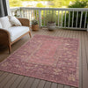 Piper Looms Chantille Global ACN1727 Blush Machine Washable Area Rug Outdoor Lifestyle Image Feature