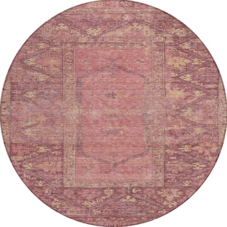 Piper Looms Chantille Global ACN1727 Blush Machine Washable Area Rug Round Main Image