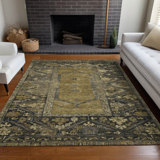 Piper Looms Chantille Global ACN1727 Brown Machine Washable Area Rug Lifestyle Image Feature