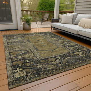 Piper Looms Chantille Global ACN1727 Brown Machine Washable Area Rug Outdoor Lifestyle Image Feature