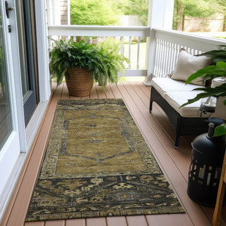 Piper Looms Chantille Global ACN1727 Brown Machine Washable Area Rug Runner Outdoor Lifestyle Image Feature