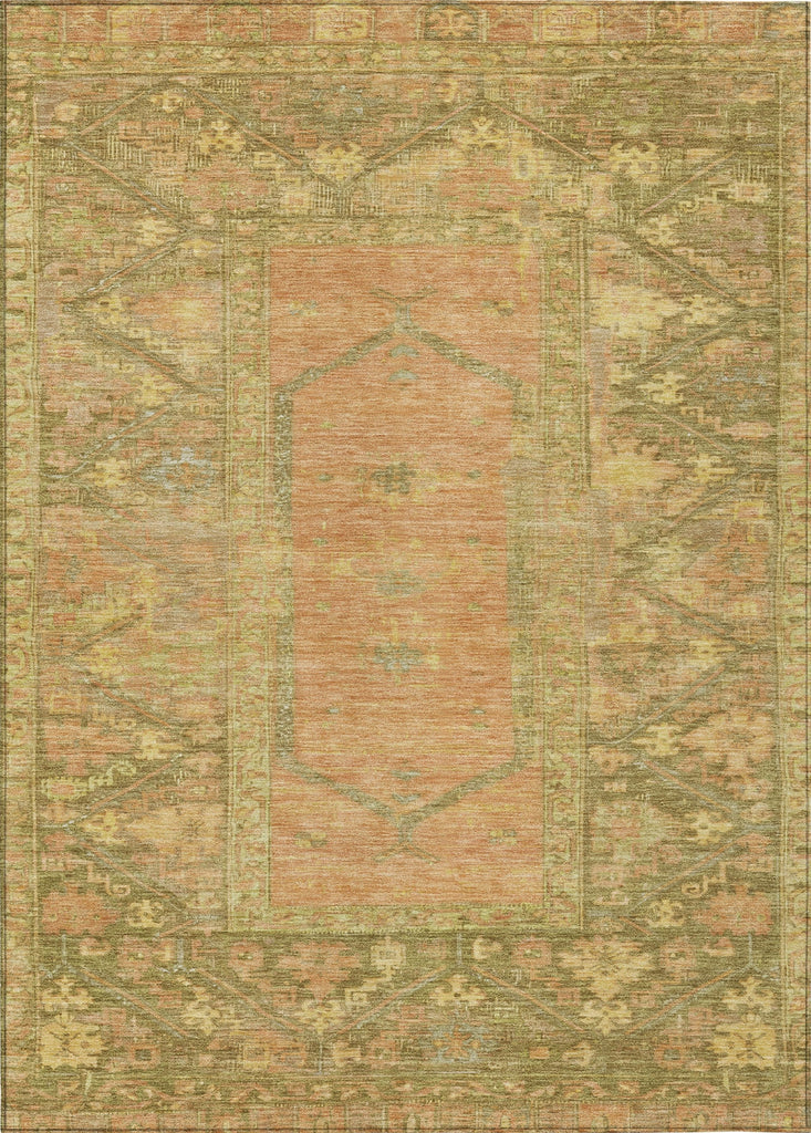 Piper Looms Chantille Global ACN1727 Coral Machine Washable Area Rug main image