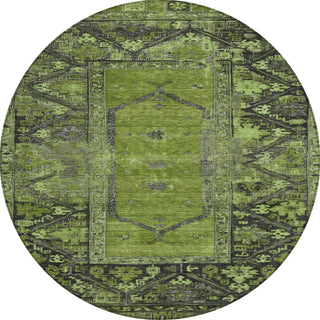 Piper Looms Chantille Global ACN1727 Olive Machine Washable Area Rug Round Main Image