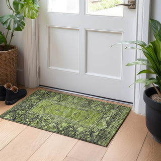 Piper Looms Chantille Global ACN1727 Olive Machine Washable Area Rug Scatter Lifestyle Image Feature