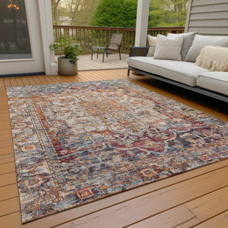 Piper Looms Chantille Global ACN1728 Copper Machine Washable Area Rug Outdoor Lifestyle Image Feature