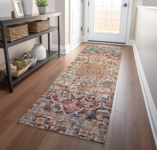 Piper Looms Chantille Global ACN1728 Copper Machine Washable Area Rug Runner Lifestyle Image Feature