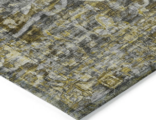 Piper Looms Chantille Global ACN1728 Pewter Machine Washable Area Rug Corner Image