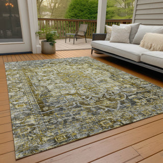Piper Looms Chantille Global ACN1728 Pewter Machine Washable Area Rug Outdoor Lifestyle Image Feature