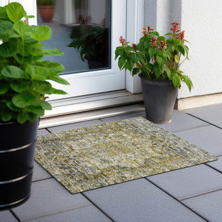 Piper Looms Chantille Global ACN1728 Pewter Machine Washable Area Rug Scatter Outdoor Lifestyle Image Feature