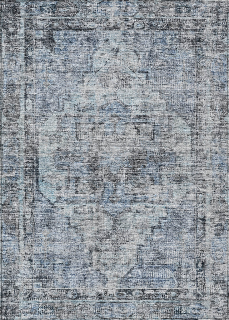 Piper Looms Chantille Global ACN1729 Blue Machine Washable Area Rug main image