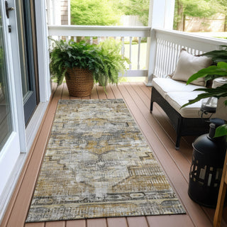 Piper Looms Chantille Global ACN1729 Brown Machine Washable Area Rug Runner Outdoor Lifestyle Image Feature