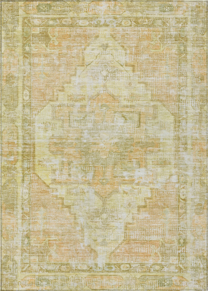 Piper Looms Chantille Global ACN1729 Gold Machine Washable Area Rug main image