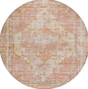 Piper Looms Chantille Global ACN1729 Terracotta Machine Washable Area Rug Round Main Image