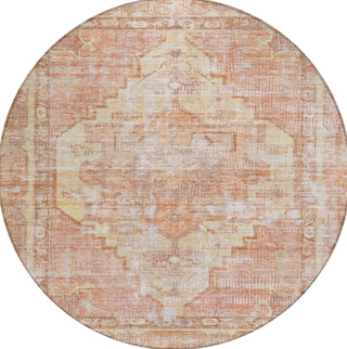 Piper Looms Chantille Global ACN1729 Terracotta Machine Washable Area Rug Round Main Image