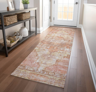 Piper Looms Chantille Global ACN1729 Terracotta Machine Washable Area Rug Runner Lifestyle Image Feature