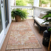 Piper Looms Chantille Global ACN1729 Terracotta Machine Washable Area Rug Runner Outdoor Lifestyle Image Feature