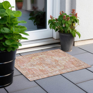 Piper Looms Chantille Global ACN1729 Terracotta Machine Washable Area Rug Scatter Outdoor Lifestyle Image Feature