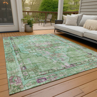 Piper Looms Chantille Global ACN1730 Aloe Machine Washable Area Rug Outdoor Lifestyle Image Feature