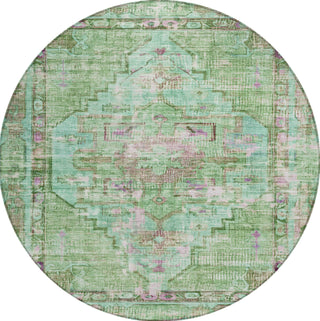 Piper Looms Chantille Global ACN1730 Aloe Machine Washable Area Rug Round Main Image